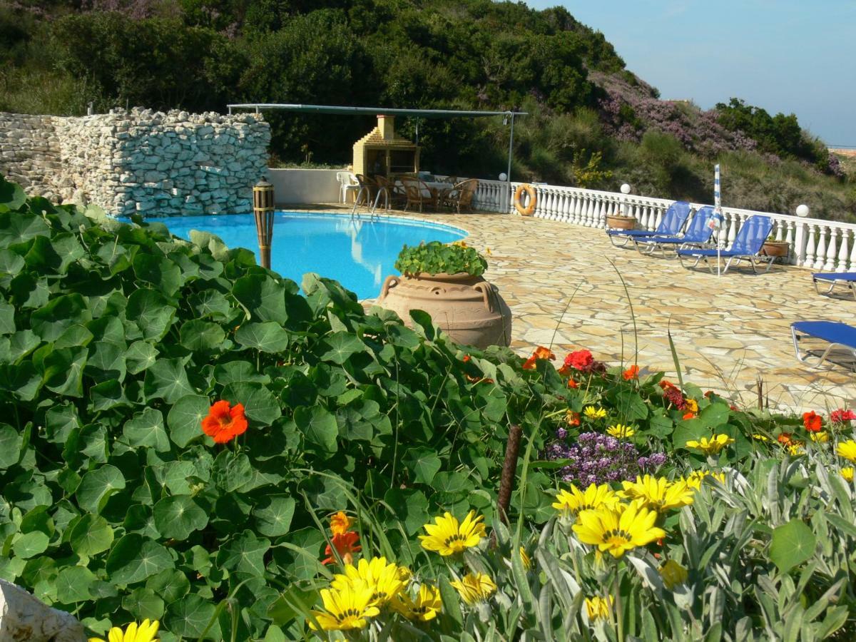 Angela Apartments Pool Gardens And Sea Views Agios Stefanos Avliotes  Luaran gambar